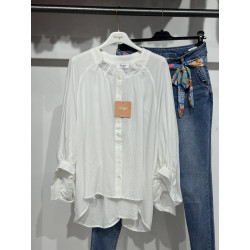 Chemise oversize coton blanc