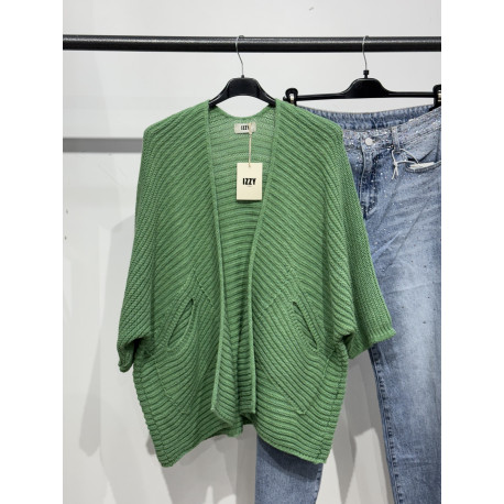 Grand gilet en coton Vert