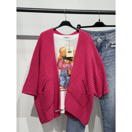 Gilet en coton Rose